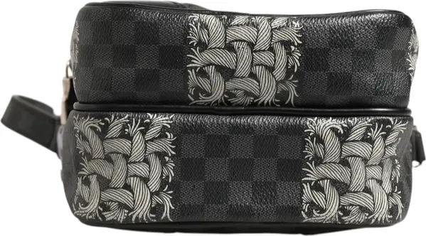 LOUIS VUITTON Black Damier Graphite Canvas Amazon Christopher Nemeth Shoulder Bag thumbnail 5